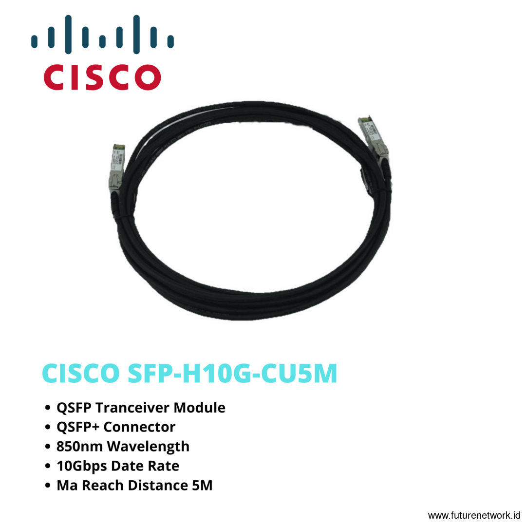 Kabel Optik CISCO SFP-H10GB-CU5M SFP+