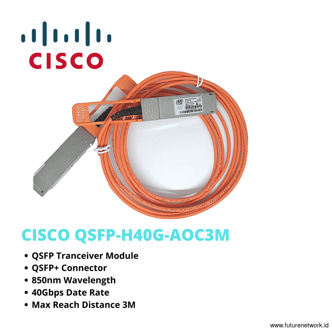 Kabel optik CISCO QSFP-H40G-AOC5M QSFP+