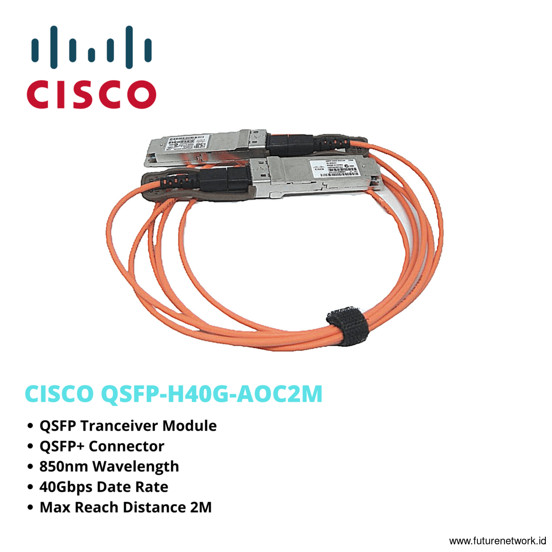 Kabel optik CISCO QSFP-H40G-AOC2M QSFP+