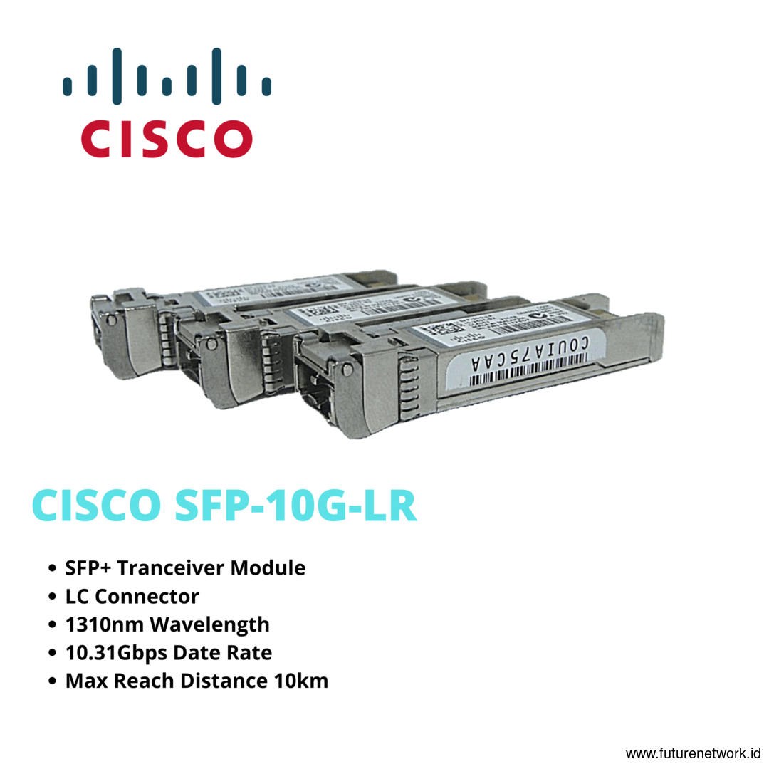 Modul CISCO SFP-10G-LR SFP+, Barang Kecamatan 95 persen baru.